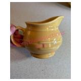 Longaberger Pottery Yellow 4.5in Pitcher