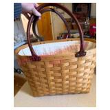 (K)ï¿½2001 Longaberger Lrg Tote Basket