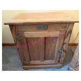 Oak Icebox Lamp Stand #2