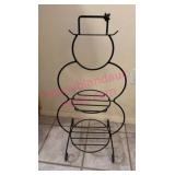(K)ï¿½Longaberger Wrought Iron Snowman Rack