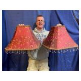 Embellished Fabric Lamp Shades