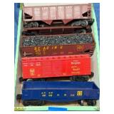 5 Lionel 027 Train Cars