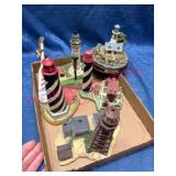 Lighthouse Sculptures w/Various Makers
