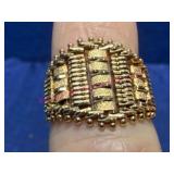 Ladies 14K Gold Flexible Ring 4.4g (sz 5.5)