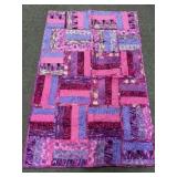 Handmade Quilt in Pink & Purple Hues