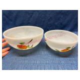 Fire King Ware Hand Painted Bowls