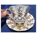 Queen Anne Bone China Cup & Saucer England