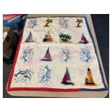 Nautical & Tropical Baby Quilt