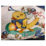 Baby Quilt w/Colorful Animal Designs
