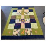 Patriotic Quilted Blanket w/Eagles (unfinished)