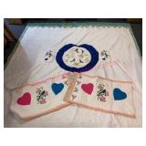 New Double-Sided King Size Quilt w/Shams