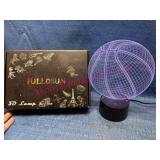 Fullosun 3D LED Basketball Lamp w/Base & USB