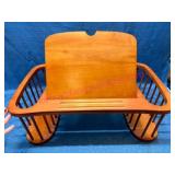 Wooden Lap Tray w/ Book Rack