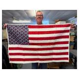 Quilted American Flag Wall Hanging or Throw