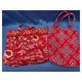 2 Quilted Tote Bags (1 Vera Bradley)