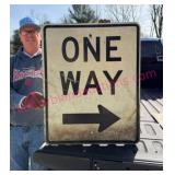 Heavy Aluminum 'One Way' Sign 24ï¿½30