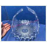 Larger Art Glass Fruit Basket