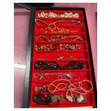 Vtg Jewelry in 8x14 Display Case #2