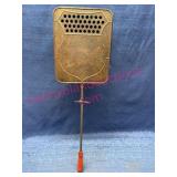 Metal Handheld Fireplace Coal Popper w/Wood Handle
