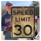 Heavy Aluminum Speed Limit 30 Sign 18ï¿½24