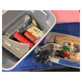 Lionel O-27 Model Train Parts in Tote