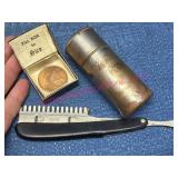 Mercury IX Coin, Razor, Pill Box & Case