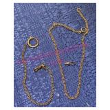Gold-Tone Pocket Watch Chains & Clasps