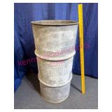 1949 Steel Drum Weighing 25 lbs