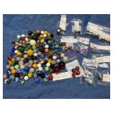 Marble Collection w/Agate & Glass Marbles