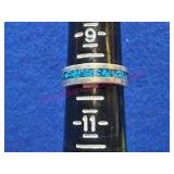 Sterling Silver Turquoise Ring, Size 10