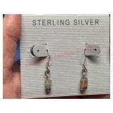 Sterling Silver Earrings w/ Gemstone Accents