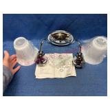 International Lighting Chrome 2-Light Sconce