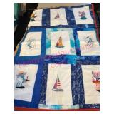 3ft x 4ft Quilt w/ Nautical Designs