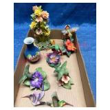 Floral & Hummingbird Figurines