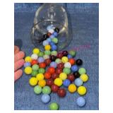 Colorful Marbles in Commemorative Glass
