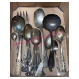 Group of Silverplate Flatware & Utensils