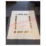 Handmade Embroidered Seasonal Tablecloth