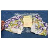 Longaberger Crocus Handkerchief Pieces