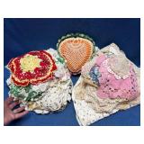 Crochet Doilies & Textile Lot