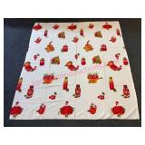 Vtg Tablecloth w/ Food Print