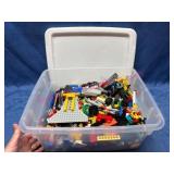 Legos in Smaller Clear Tote