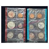 1969 US Mint Coin Set (Red-Blue)
