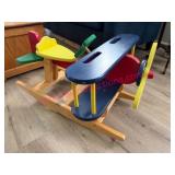 Wooden Rocking Airplane Toy by P.J. Toys