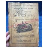 McCormick-Deering HM-221 Cultivator Manual