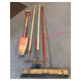 Garden Tools & Push Broom