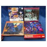 4 Puzzles Featuring Various Themes