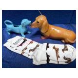 Dachshund Socks, Candle & Creamer