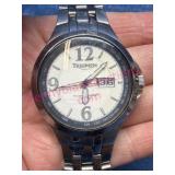 Triumph Stainless Steel Wristwatch w/Date Window