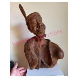 1982 Felix Eroigbe Wooden Indian Sculpture