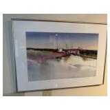 Jerry Smith Watercolor, Framed, 20×28 in
